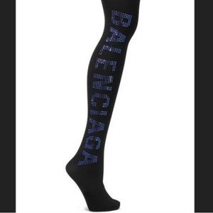 Balenciaga Crystal Embellished Tights